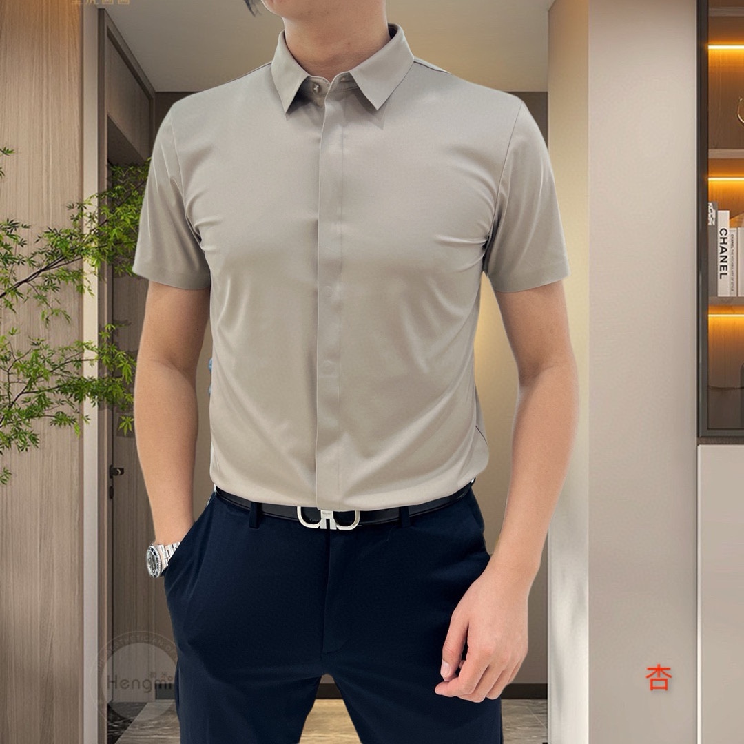 “Armani Amani 2025 Summer Short-Sleeve Shirts: High-End Tailoring and Eastern Aesthetic Design” - 图片 2