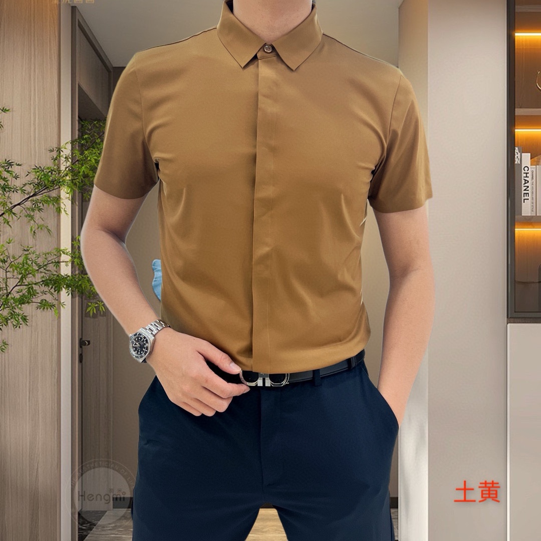 “Armani Amani 2025 Summer Short-Sleeve Shirts: High-End Tailoring and Eastern Aesthetic Design” - 图片 8