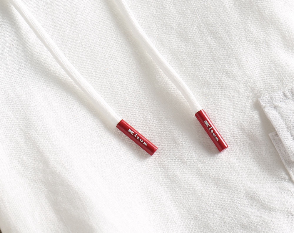 “Kiton 25SS Summer Shorts: High-quality Cotton, Fashionable Comfort, Classic Logo, Various Sizes” - 图片 8