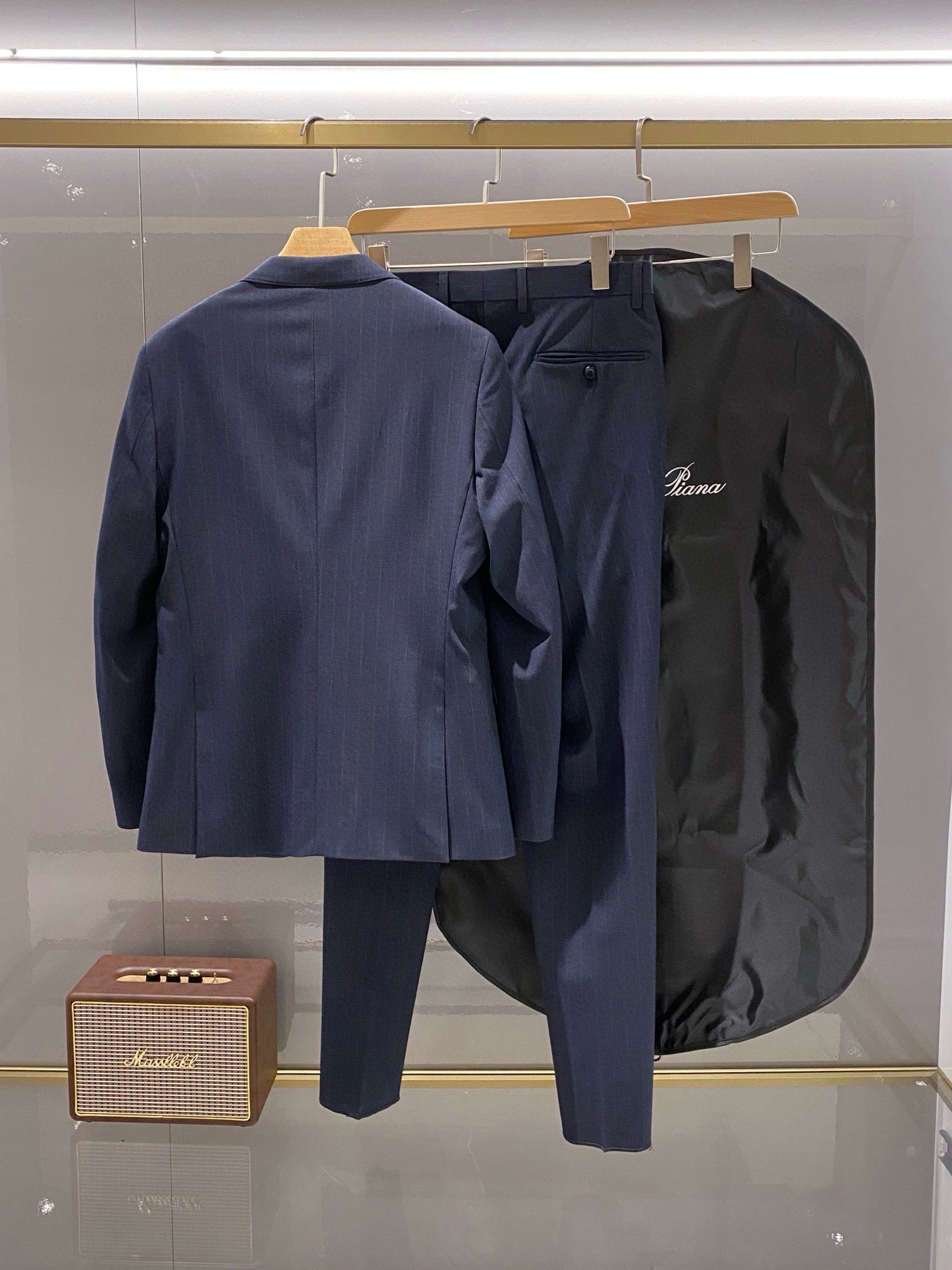 lP🆕诺悠翩雅 蓝色条纹套西 25Fw秋冬季新款条纹套装西服西装套装 -Loro Pian*a男士套西潮