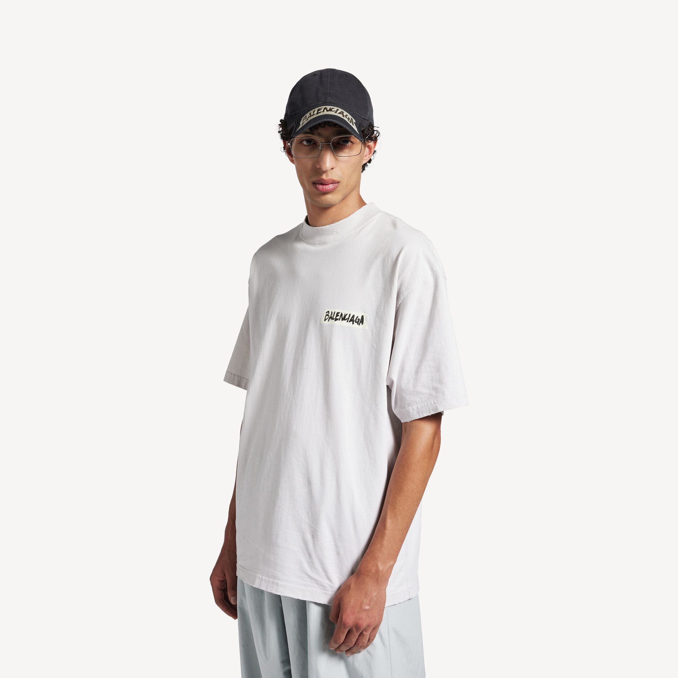 P85 Alta calidad 8601--Nuevo producto de verano de la web oficial de BALENCIAGA, lavado desgastado y envejecido, proces…