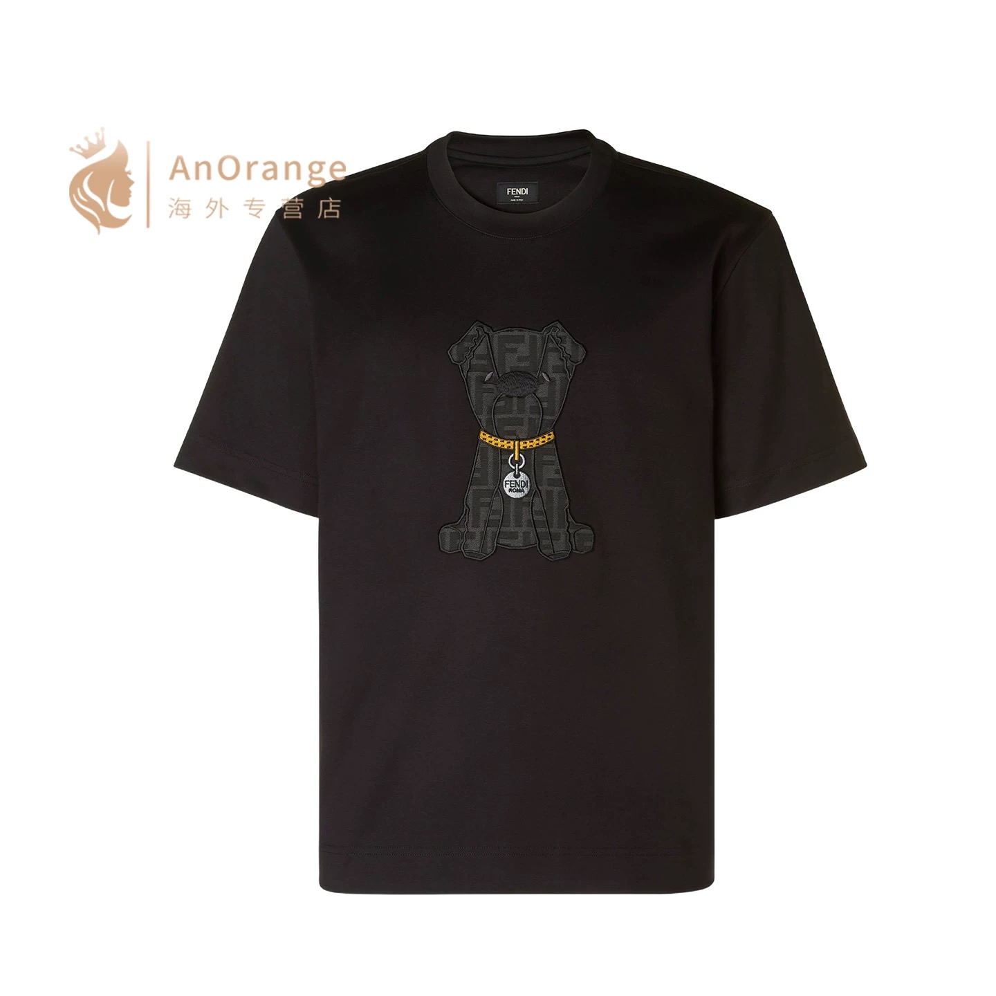 Fendi/芬迪 2026新款短袖棕色FF提花小狗棉质圆领休闲T恤✔️这是FENDI 2026春夏系列的