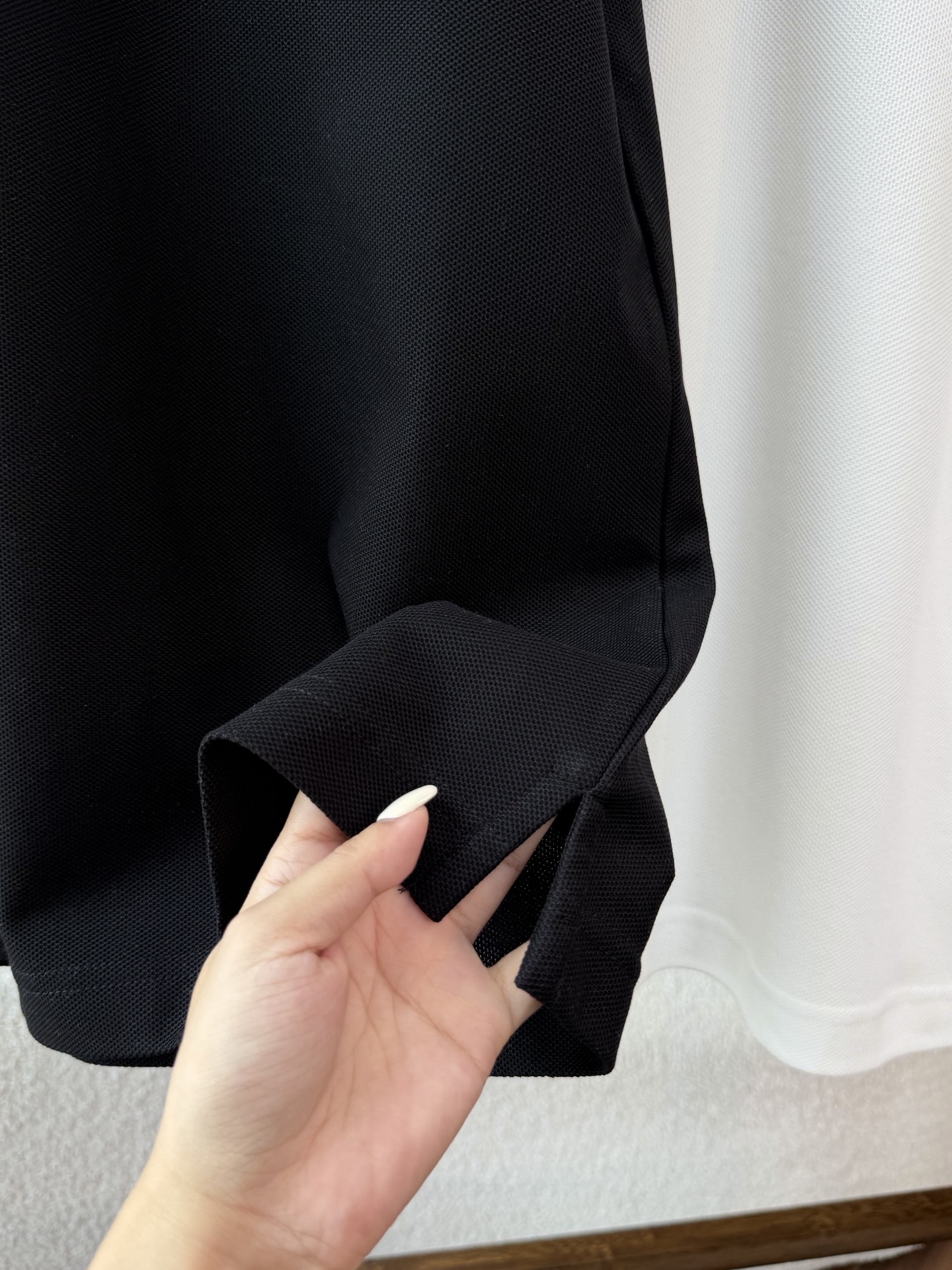 Burberry/巴宝莉 26新品男装专属🐎标识珠地网眼布Polo衫 2色可选：白色 黑色男士精品 网眼