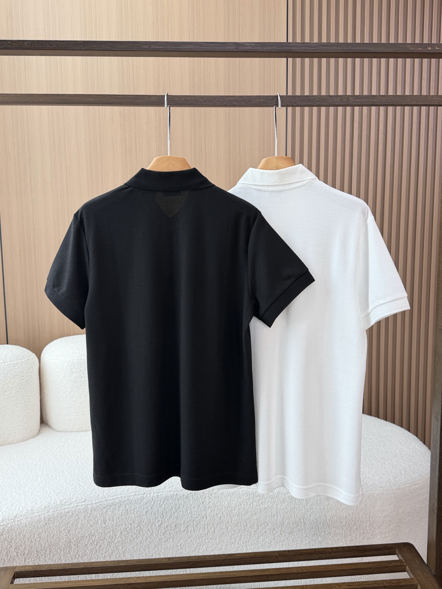 Burberry/巴宝莉 26新品男装专属🐎标识珠地网眼布Polo衫 2色可选：白色 黑色男士精品 网眼