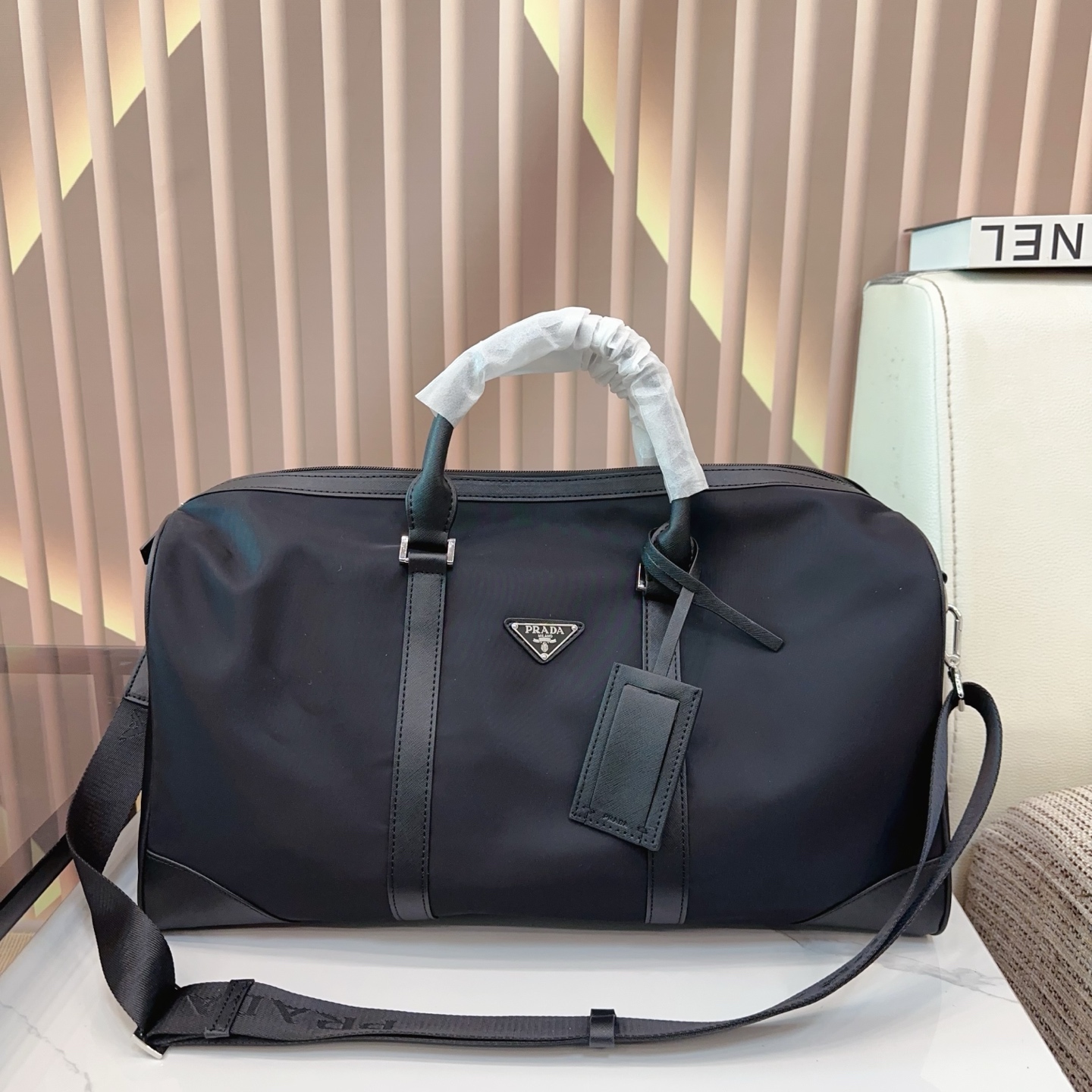 P278 | Size 50.26 | Prada Nylon Travel Bag | Large Capacity, Essential For Vacation Travel | One Of The Must-have Items For Fashionistas | The Real Thing Will Definitely Surprise Youch