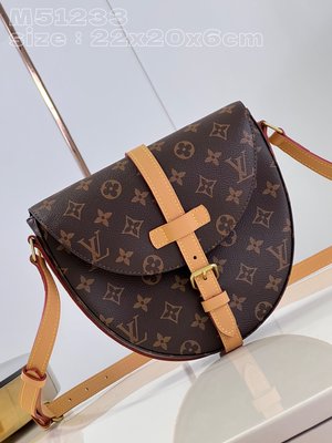 Louis Vuitton Handbags Saddle Bags Monogram Canvas M51233