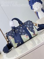 Louis Vuitton LV Keepall Handbags Travel Bags Rose Canvas M46679