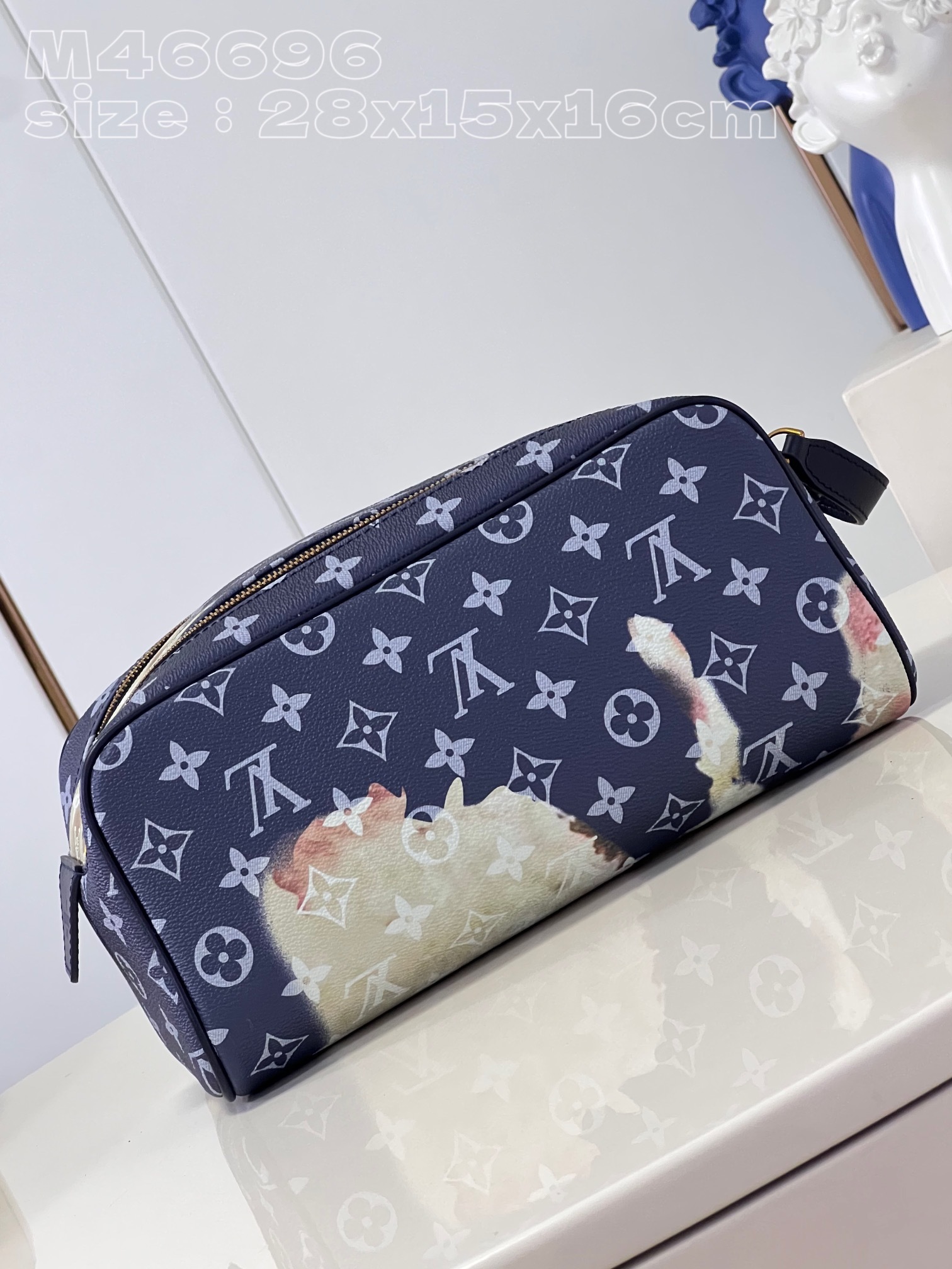 顶级原单M46696火焰M82831火焰玫瑰丝印系列本款DoppKit盥洗袋取材MonogramMaca
