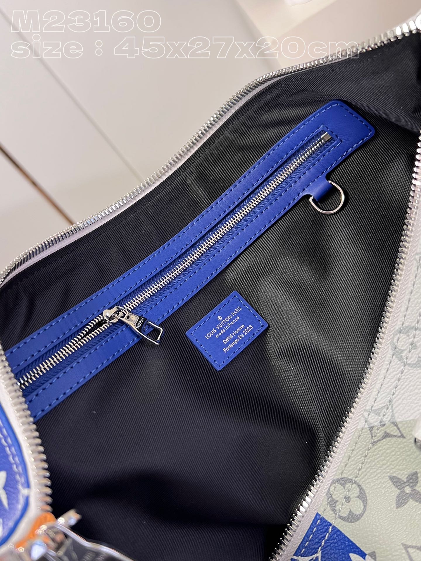 顶级原单M23160白花本款KeepallBandoulière45旅行袋融合Monogram涂层帆布和