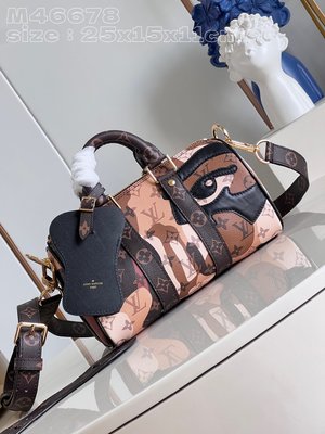 Louis Vuitton LV Keepall Bags Handbags Printing Canvas M46678