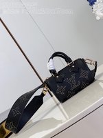 Louis Vuitton LV Speedy Bags Handbags Black Cowhide M81625