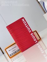 Louis Vuitton Wallet Card pack Red Epi M23696