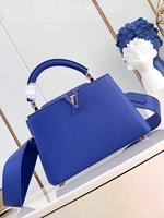 Louis Vuitton LV Capucines New
 Bags Handbags Blue Calfskin Cowhide M48865