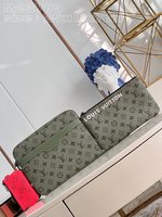 Louis Vuitton Buy Messenger Bags Green Monogram Canvas Fabric M23783