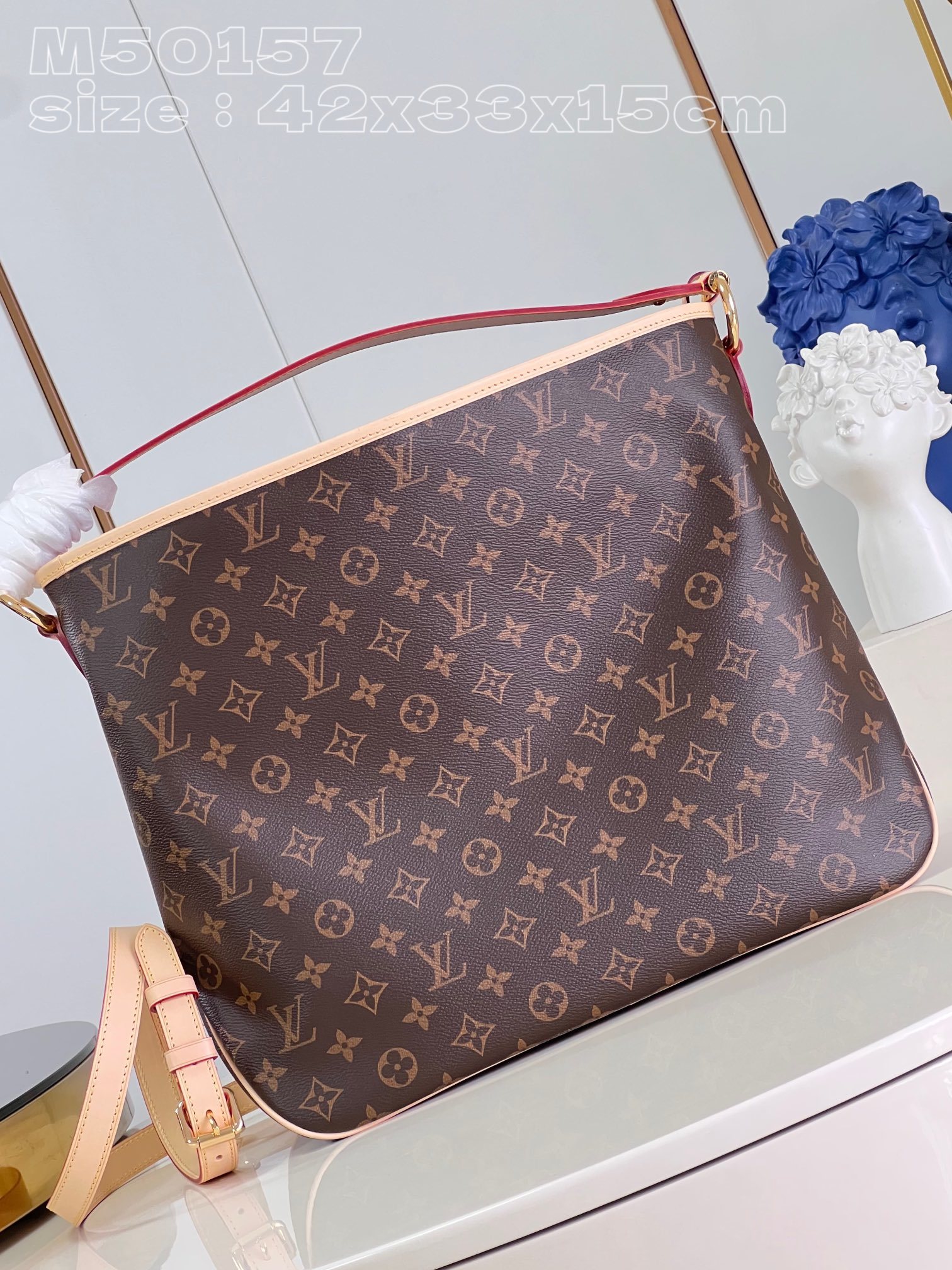 顶级原单M50157玫红Delightful中古版购物袋!在城市度过工作日在海边度过周末你无需换包因为这