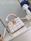 Louis Vuitton LV Capucines Shop Bags Handbags Weave Canvas Cowhide Mini M48865