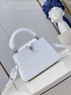 Louis Vuitton LV Capucines AAA Bags Handbags White Taurillon Ostrich Leather Mini M48865