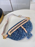 Belt Bags & Fanny Packs Canvas Denim Fashion Casual M46837