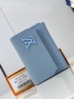 Best Replica Quality
 Louis Vuitton Wallet Grey Cowhide M81740