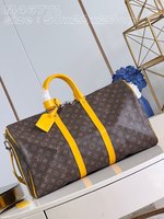 Louis Vuitton LV Keepall Replicas
 Travel Bags Yellow Canvas Fabric M46771