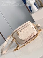 Louis Vuitton LV Bumbag Belt Bags & Fanny Packs Handbags White Empreinte​ Chains M82208