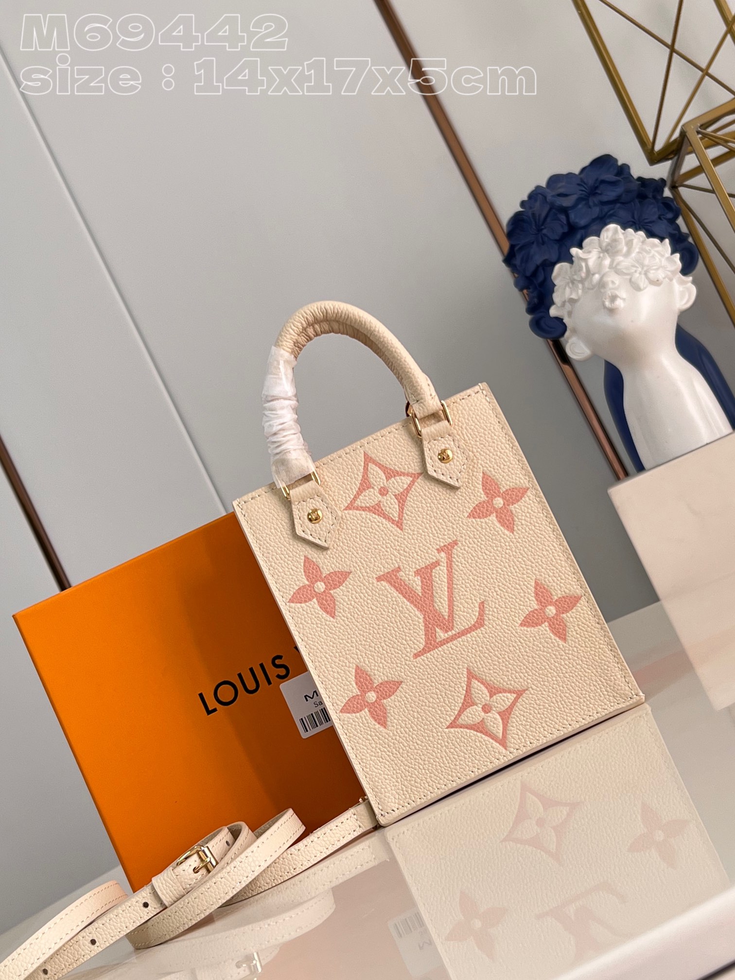2023 Replica Wholesale Cheap Sales Online
 Louis Vuitton LV Sac Plat Bags Handbags Chocolate color Empreinte​ Cowhide M69442