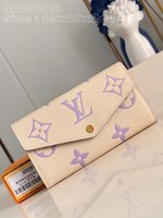 Louis Vuitton Wallet Card pack Light Purple Empreinte​ Cowhide M81049