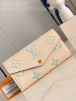 Louis Vuitton Wallet Card pack Green Matcha Empreinte​ Cowhide M81049