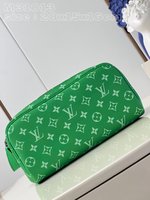 Louis Vuitton Clutches & Pouch Bags Green Monogram Canvas Cowhide M31013