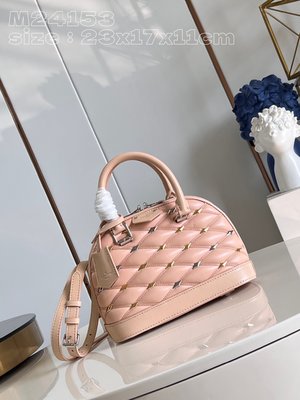Louis Vuitton LV Alma BB Bags Handbags Pink Sheepskin M24153