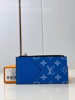 Louis Vuitton Wallet Card pack Blue Monogram Canvas M30999