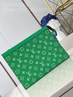 Louis Vuitton Bags Handbags Green Monogram Canvas Pochette M83099