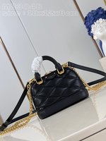 Louis Vuitton Bags Handbags Black Sheepskin Chains M83048