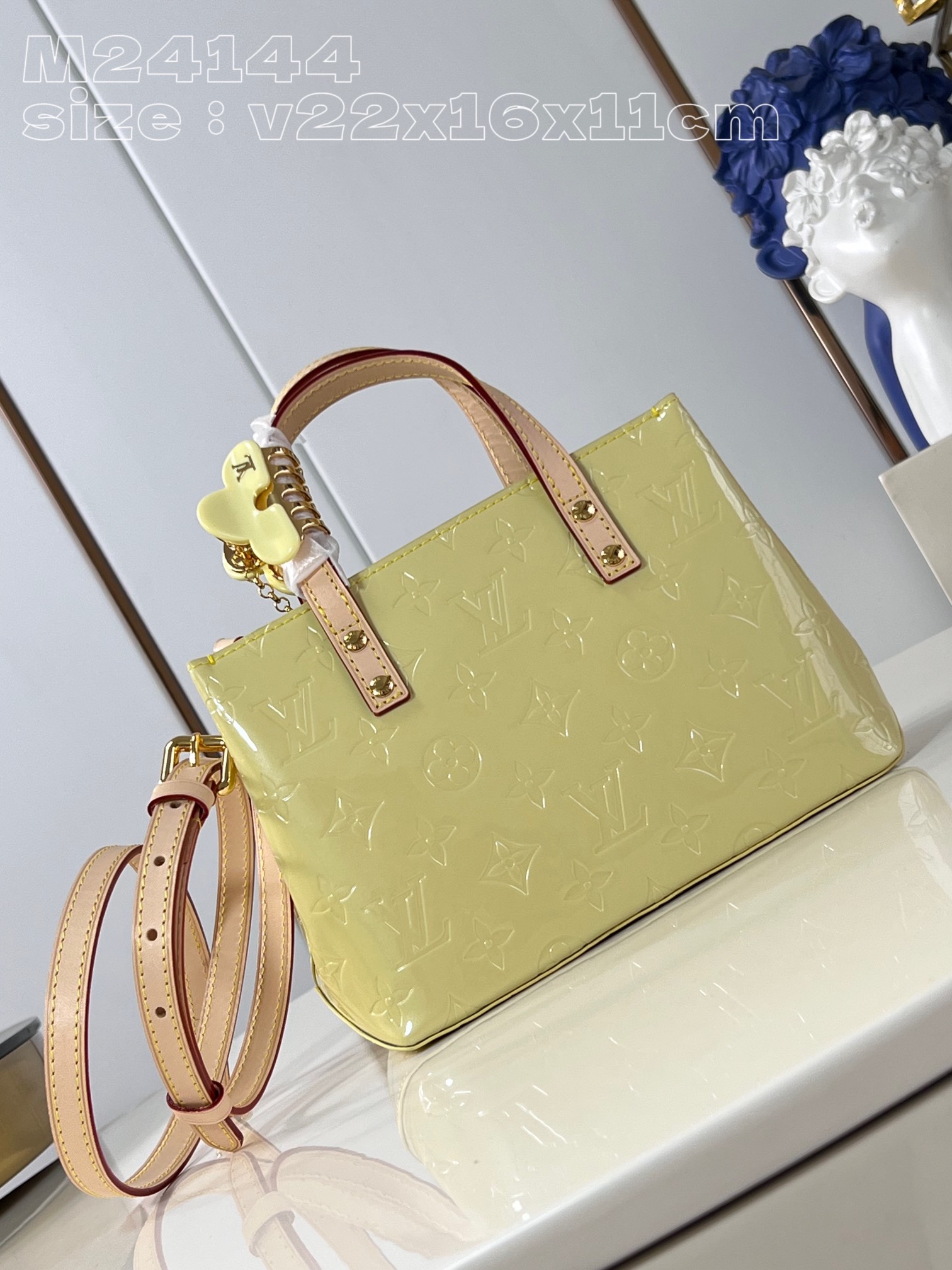 Fake Designer
 Louis Vuitton Bags Handbags Luxury Shop
 Pink Yellow Monogram Vernis Cowhide Spring/Summer Collection M24144