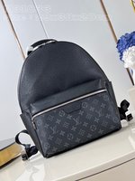 Louis Vuitton LV Discovery Bags Backpack Black Monogram Canvas Cowhide M31033
