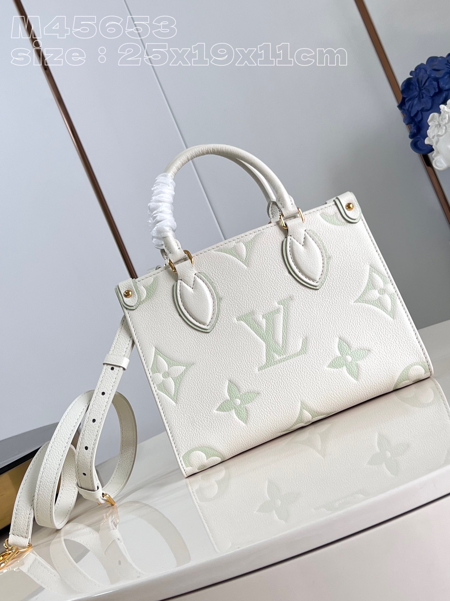 Louis Vuitton LV Onthego Bags Handbags Green Matcha Empreinte​ Mini M45653