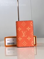 Louis Vuitton Wallet Orange Monogram Canvas Summer Collection M83095