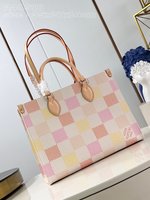 Louis Vuitton LV Onthego Tote Bags Pink Canvas N40518