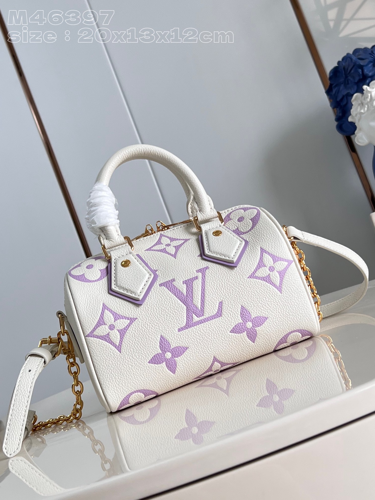 Louis Vuitton LV Speedy Bags Handbags Purple Empreinte​ Summer Collection M46397