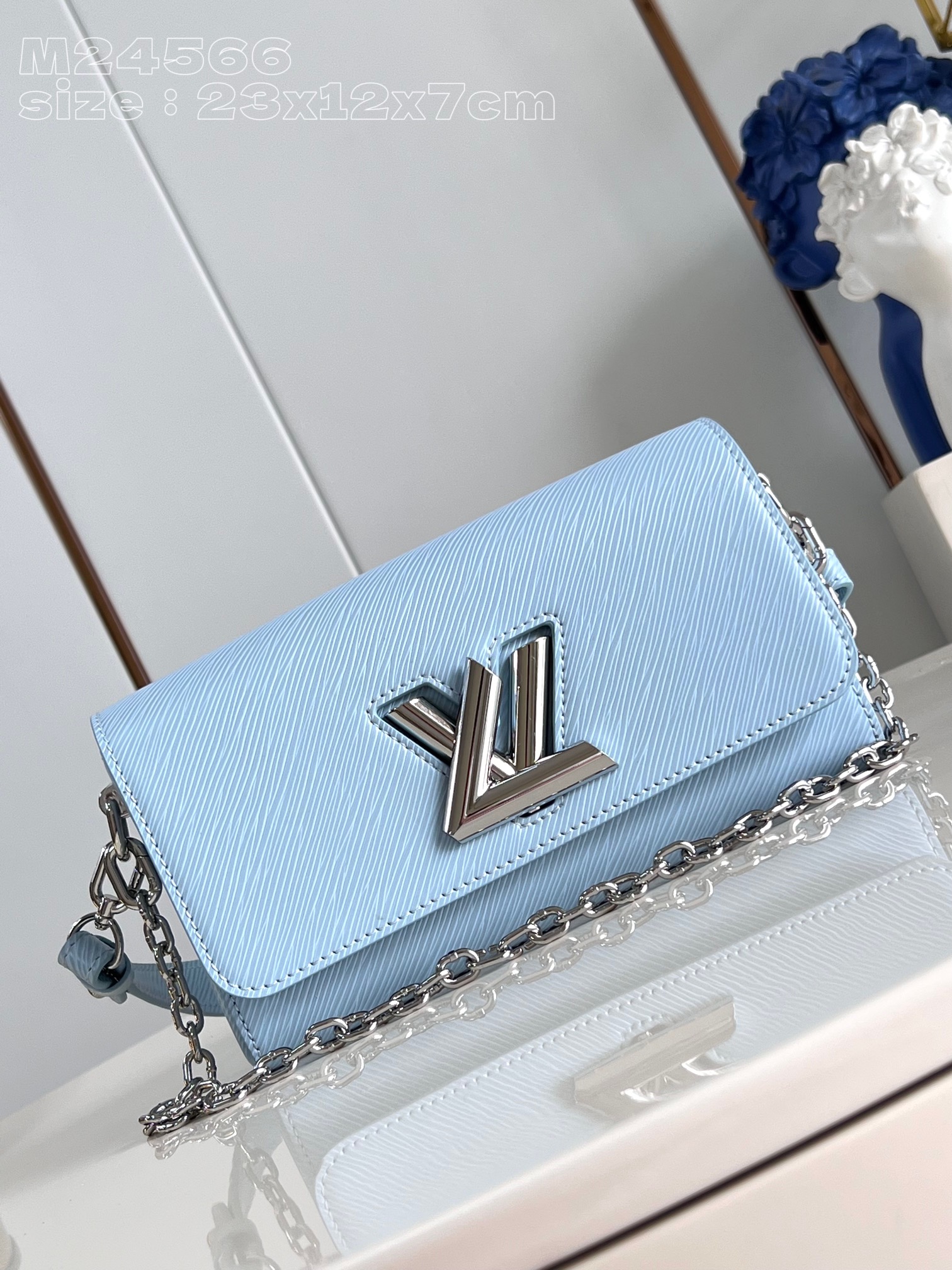 Louis Vuitton Bags Handbags Best Replica Quality
 Blue Sky Epi LV Twist Chains M24566