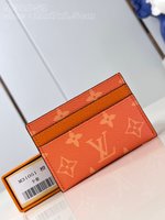 1:1 Replica Wholesale
 Louis Vuitton Wallet Card pack Orange Monogram Canvas Cowhide M31051