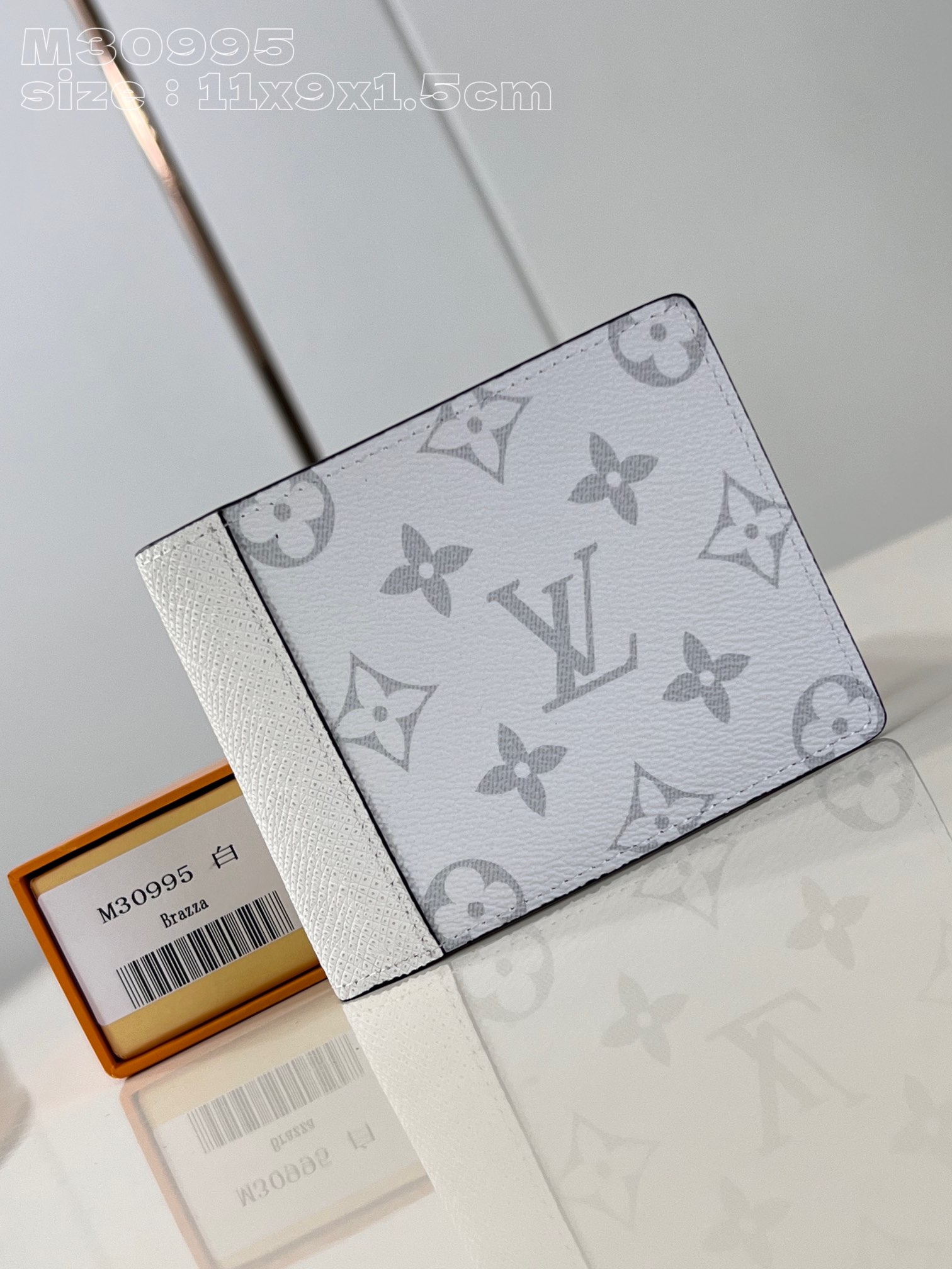 Louis Vuitton Wallet White Monogram Canvas M30995