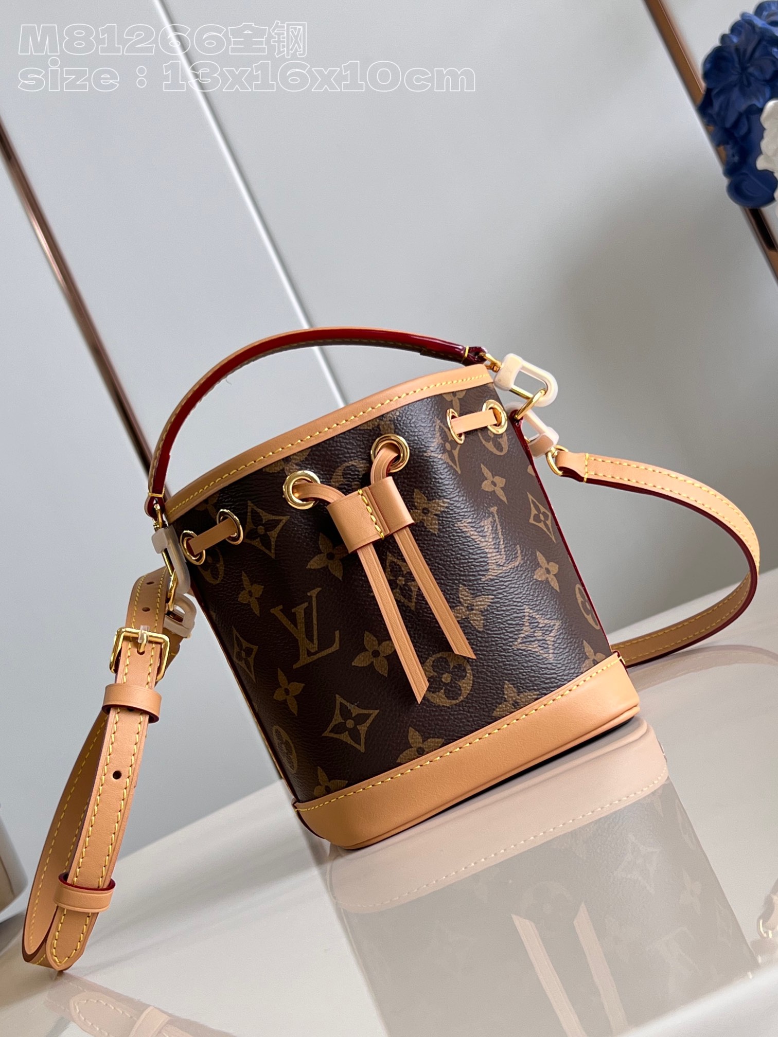 Louis Vuitton LV Nano Noe Bags Handbags sell Online
 All Steel Monogram Canvas Cowhide M81266