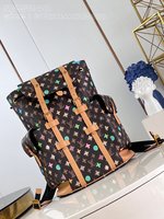 Fake Designer
 Louis Vuitton LV Christopher Wholesale
 Bags Backpack Coffee Color Canvas M25240