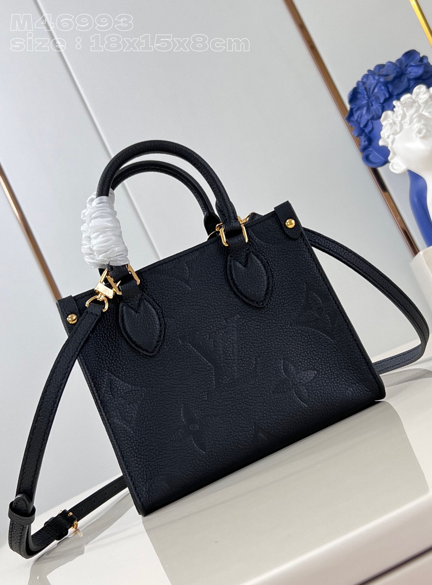 Louis Vuitton LV Onthego Bags Handbags Black Empreinte​ M46993