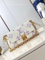 Louis Vuitton LV Favorite Bags Handbags Online Shop
 Beige Purple White Printing Empreinte​ Chains M45813