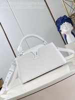 Louis Vuitton LV Capucines Bags Handbags White Cowhide M48865