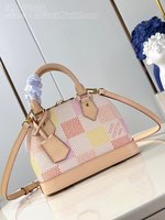 Louis Vuitton LV Alma BB Bags Handbags Pink Canvas Cowhide M41221