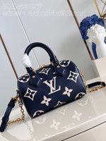 Louis Vuitton LV Speedy Bags Handbags Buy High Quality Cheap Hot Replica
 Blue Printing Empreinte​ Cowhide M46397