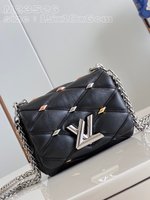 Louis Vuitton Bags Handbags Black Cowhide Sheepskin LV Twist M23526